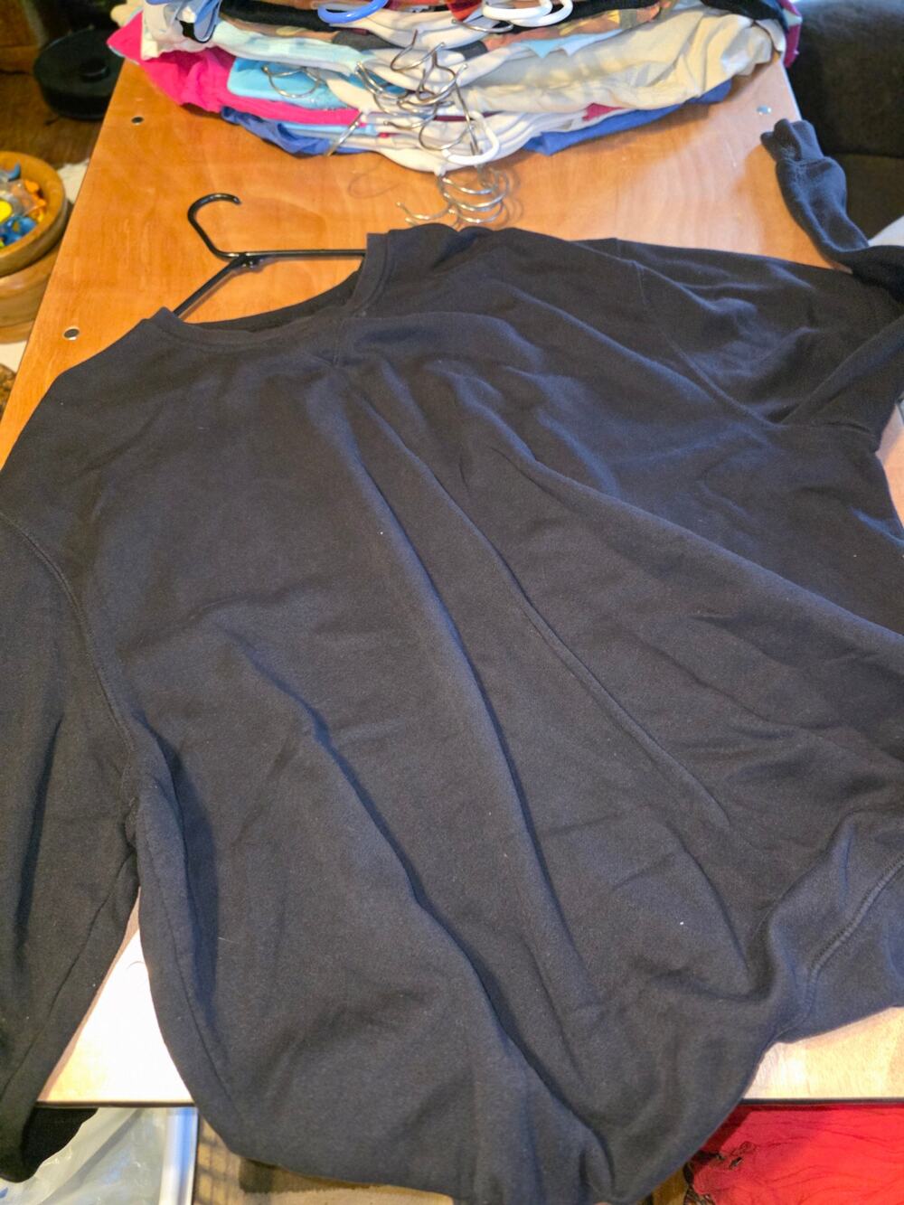 Pro Player Black Long Sleeve Active Top 3X Gathered Shoulder Cinched Hem